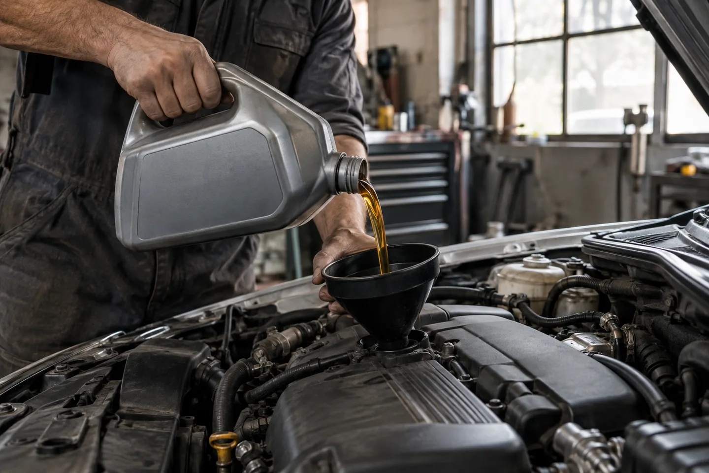 Engine oil service